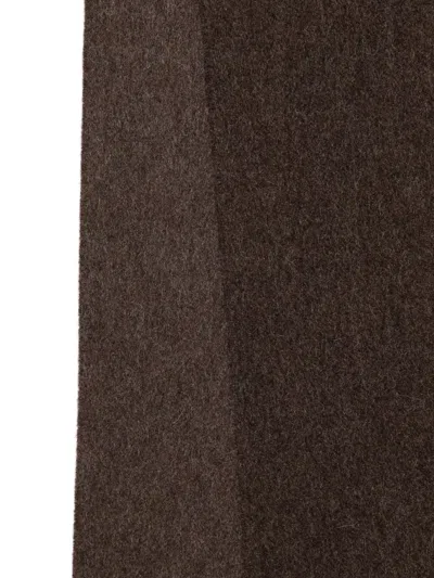 Canali Fringed Scarf In Brown