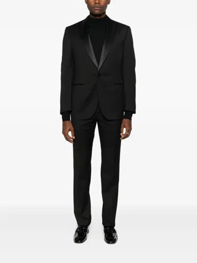 Corneliani Peak-lapel Suit In Black