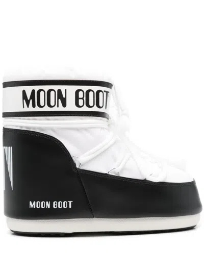 Moon Boot Low Snow Boots Flat Sole Padded Design In White