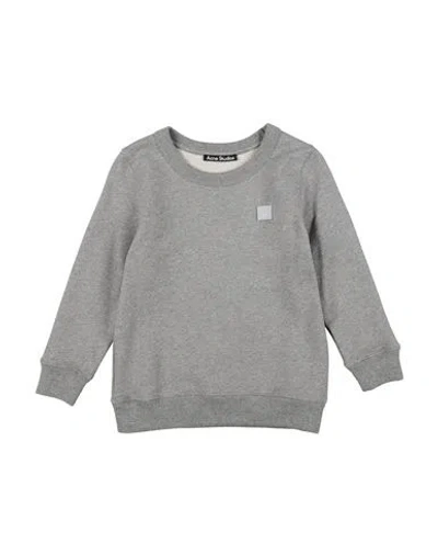 Acne Studios Toddler Girl Sweatshirt Grey Size 6 Organic Cotton In Gray