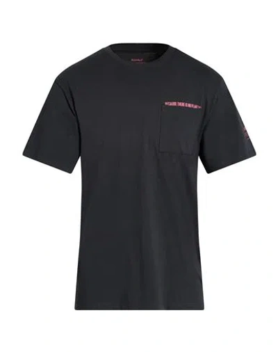 Ecoalf Man T-shirt Charcoal Size S Recycled Cotton, Organic Cotton In Black