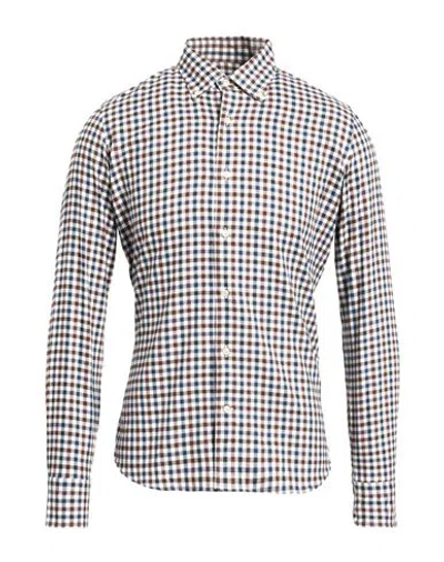 Alea Man Shirt Blue Size 15 ½ Cotton In Multi