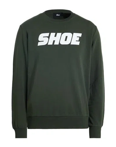 Shoe® Shoe Man Sweatshirt Military Green Size Xxl Cotton, Elastane In Green