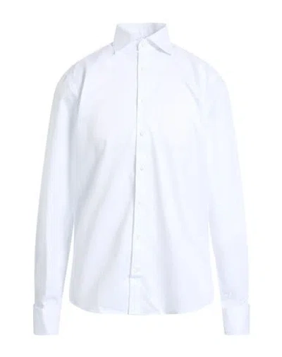 Stenströms Man Shirt White Size 17 Cotton In White