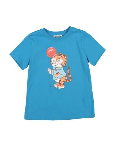 Moschino Kid Toddler Girl T-shirt Azure Size 6 Cotton In Blue