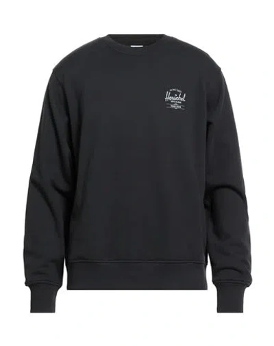 Herschel Supply Co . Man Sweatshirt Black Size Xl Cotton, Elastane In Black