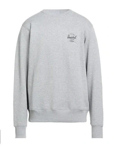 Herschel Supply Co . Man Sweatshirt Grey Size L Cotton, Elastane In Gray