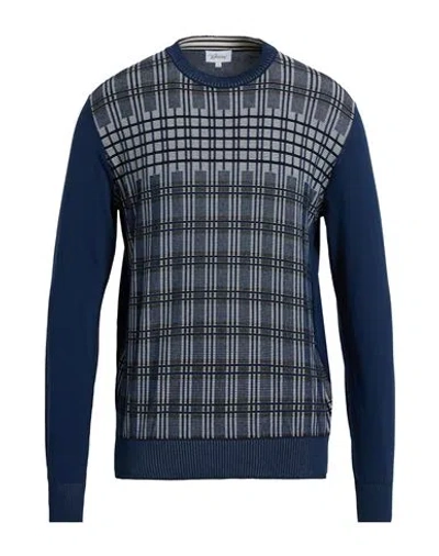 Brioni Man Sweater Blue Size 48 Cotton In Blue