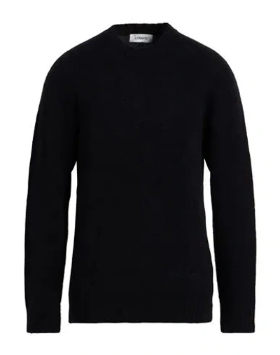Laneus Man Sweater Black Size 44 Alpaca Wool, Polyamide, Virgin Wool In Black