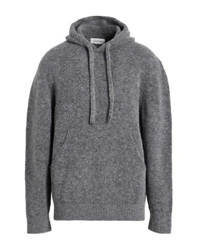 Laneus Man Sweater Grey Size 42 Baby Alpaca Wool, Polyamide, Virgin Wool In Gray