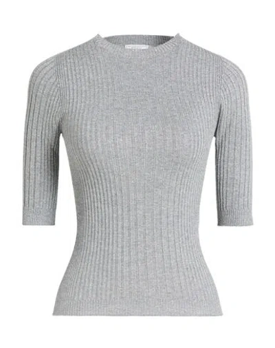 Peserico Woman Sweater Light Grey Size 16 Viscose, Polyester In Gray