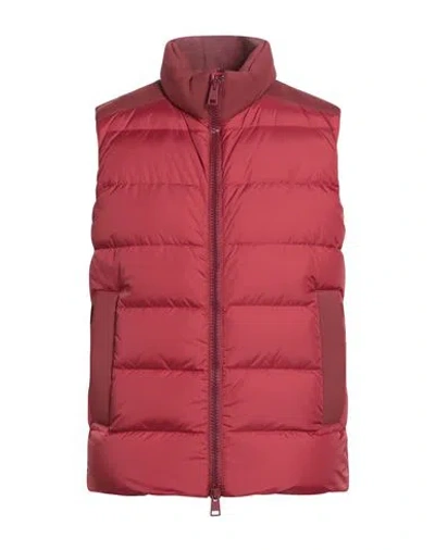 Herno Man Vest Brick Size 40 Polyamide, Viscose In Red