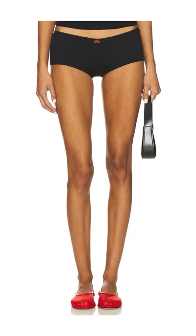 Rat Boi Low Rise Shorty Boi In Black