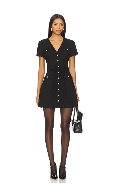 Likely Jolie Tie Waist Mini Dress In Black