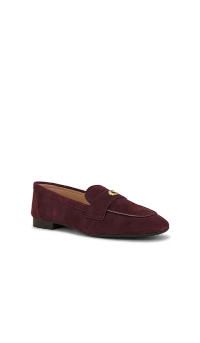 Coach Sculpted C Loafers In Brown