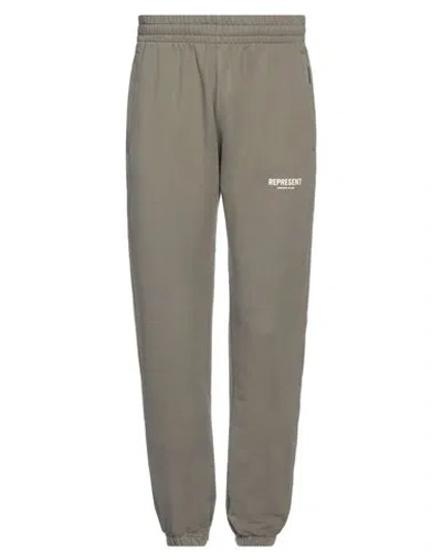 Represent Man Pants Sage Green Size Xxl Cotton In Green