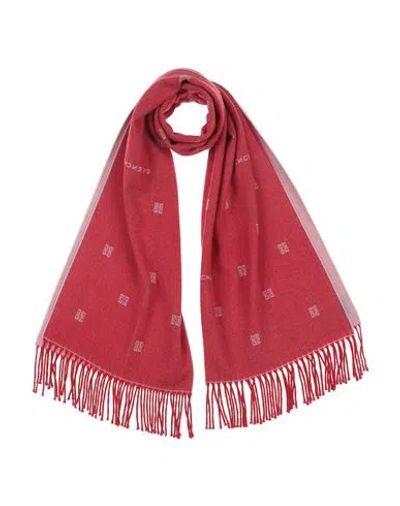 Givenchy Woman Scarf Red Size - Wool, Cashmere In Red