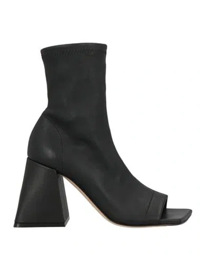 Vic Matie Block-heeled Open-toe Ankle Boots In Black
