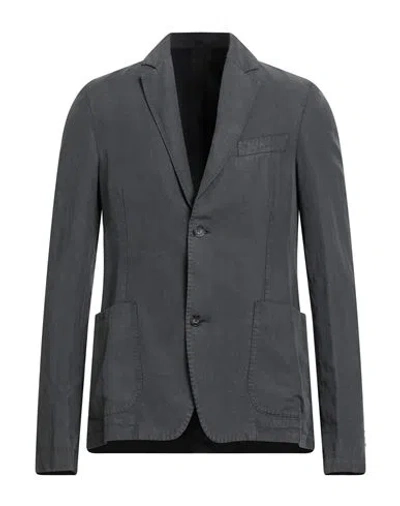 Officine Generale Officine Générale Man Blazer Grey Size 44 Lyocell, Linen, Cotton In Gray