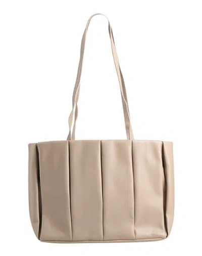 Themoirè Woman Shoulder Bag Taupe Size - Textile Fibers In Gray