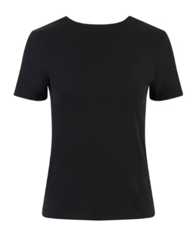 Nina Ricci Slim-fit T-shirt With Draped Open Back In Black
