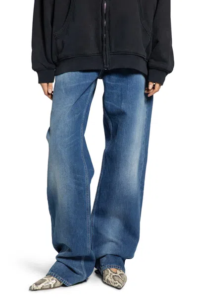 Acne Studios Woman Blue Jeans In Blue