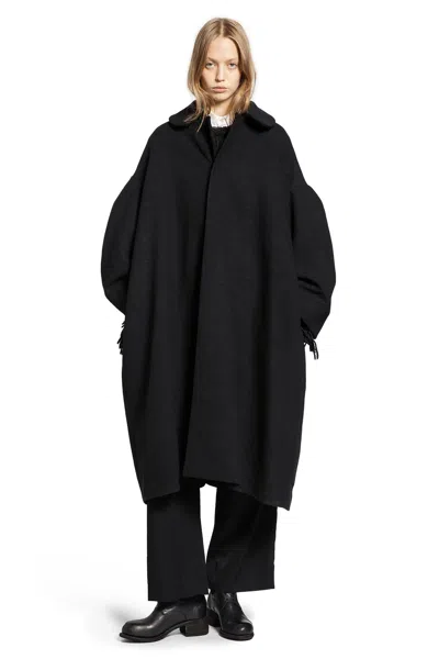 Cdgcdg Woman Black Coats In Black