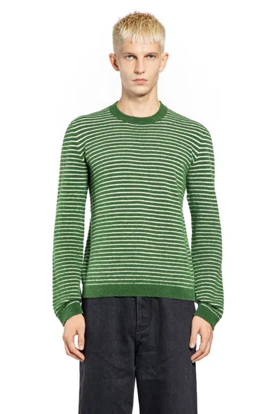 Loewe Man Green Knitwear In Green