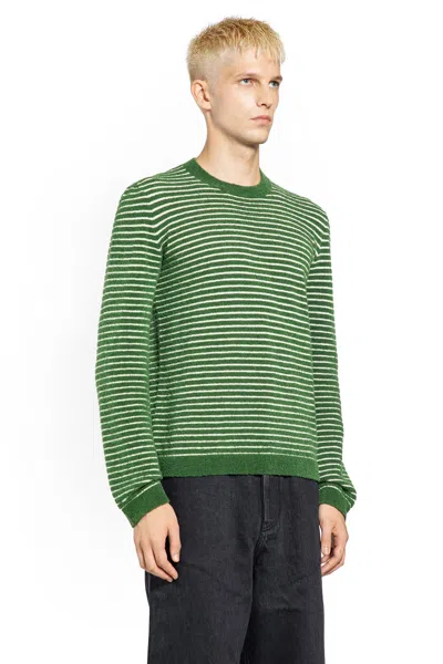 Loewe Man Green Knitwear In Green