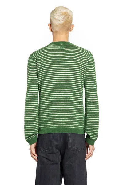 Loewe Man Green Knitwear In Green