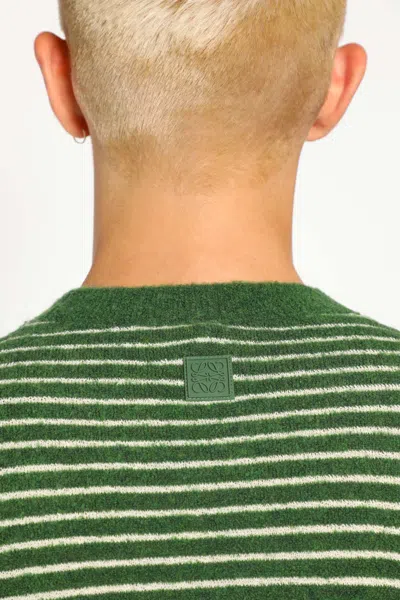 Loewe Man Green Knitwear In Green