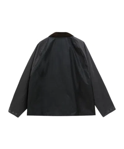 Barbour Patchwork Transport Waxed Jacket In Green