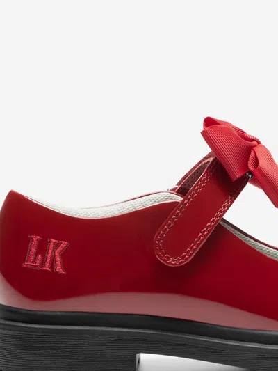 Lelli Kelly Girls Mia Bow Patent School Shoes In Red
