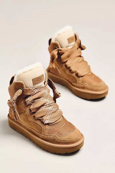 Ugg Highmel High-top Lace-up Boots In Nude