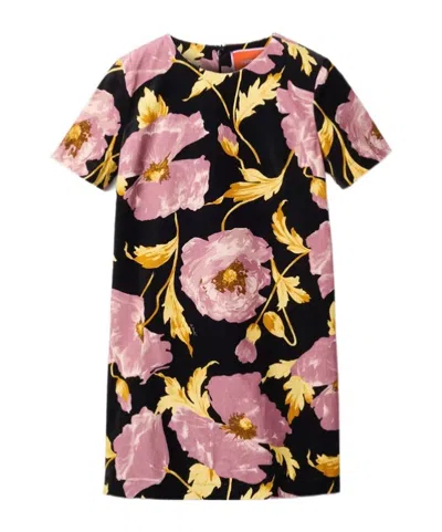 La Doublej Mini Swing Dress In Sylph Black