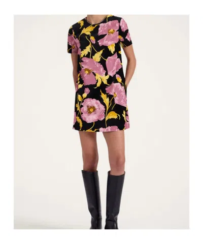 La Doublej Mini Swing Dress In Sylph Black