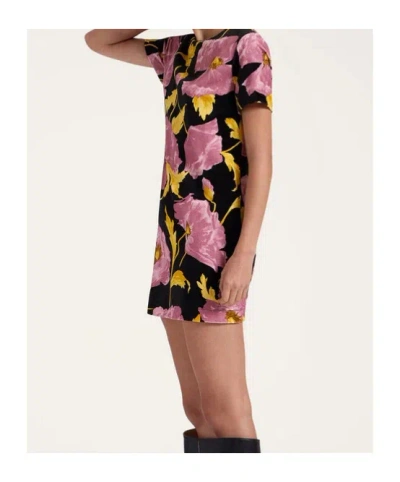 La Doublej Mini Swing Dress In Sylph Black