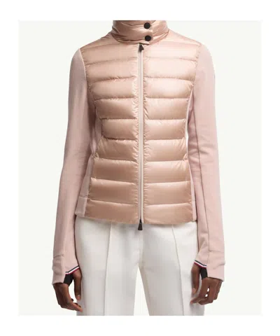 Moncler Padded Zip-fastening Jacket In Pink