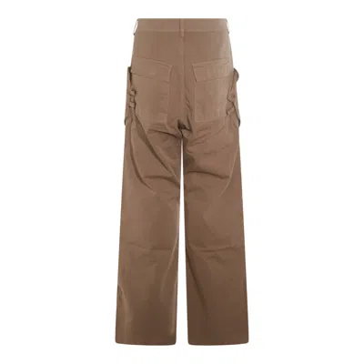 Rick Owens Drkshdw Stefan Wide Leg Cargo Pants In Neutral