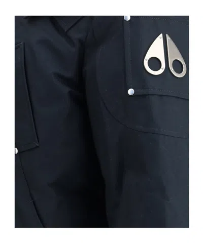 Moose Knuckles Hooded Logo-plaque Bomber Jacket In Multi