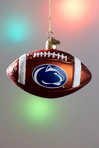 Urban Outfitters Penn State Football Shaped Glass Ornament In Blue At  In Brown