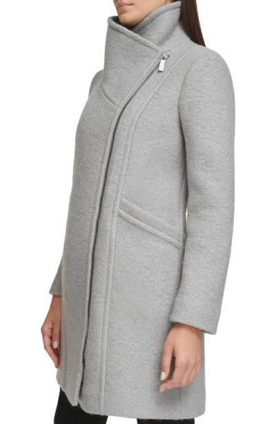 Kenneth Cole Wool-blend Coat In Gray