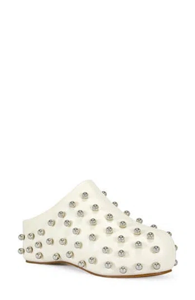 Azalea Wang Darwin Stud Platform Clog In White