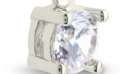 Sterling Forever Phoebe Cubic Zirconia Chain Link Drop Earrings In Metallic