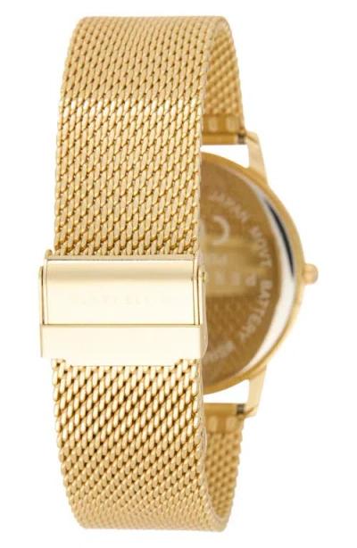 Perry Ellis Diamond Solitaire Mesh Strap Watch, 41mm In Gold