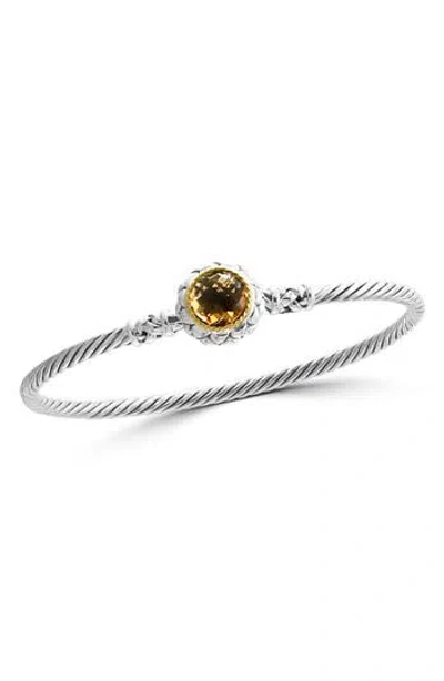 Effy Sterling Silver Citrine Bracelet In Silver
