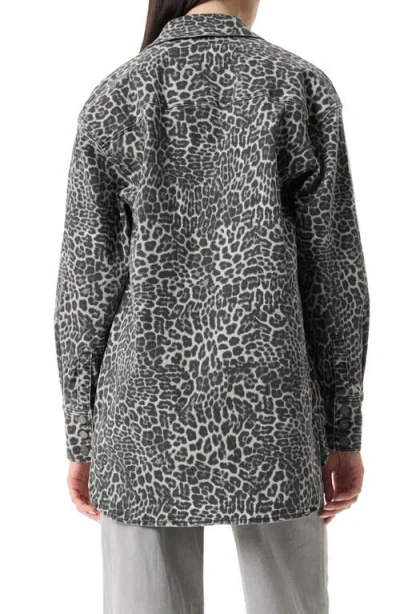 Robert Rodriguez Simone Oversized Button Down Shirt In Animal Print