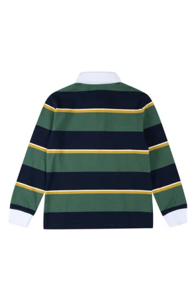 Brooks Brothers Boys Cotton Rugby Shirt In Multi