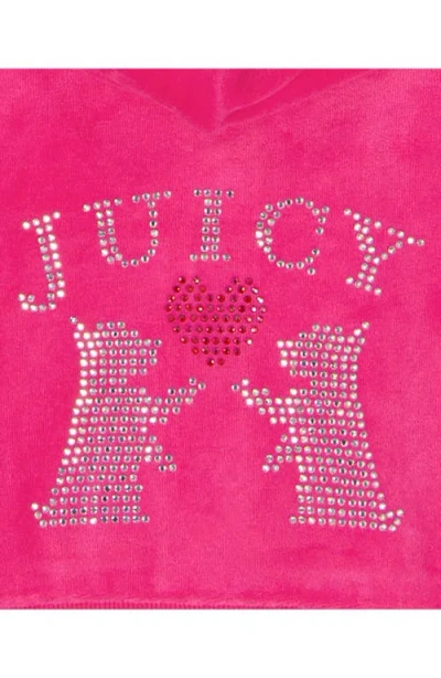Juicy Couture Girls Toddler 2t-4t 2-piece Velour Full Zip Hoodie And Jogger Pants Set In Pink