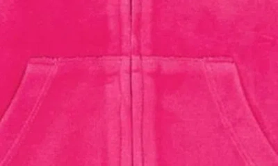 Juicy Couture Girls Toddler 2t-4t 2-piece Velour Full Zip Hoodie And Jogger Pants Set In Pink